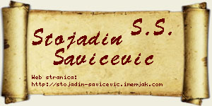 Stojadin Savićević vizit kartica